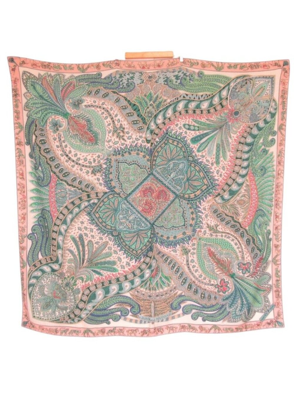 Hermes Carre Geant 140 le Jardin de la Maharani's Garden Cashmere Silk Large - Picture 1 of 6